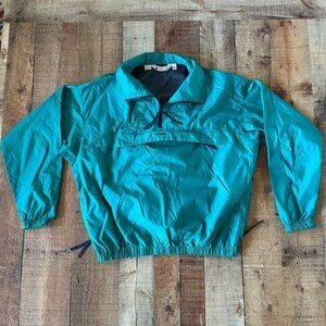Columbia Vintage Mens Size L Marine Blue Lightweight quarter zip jacket
